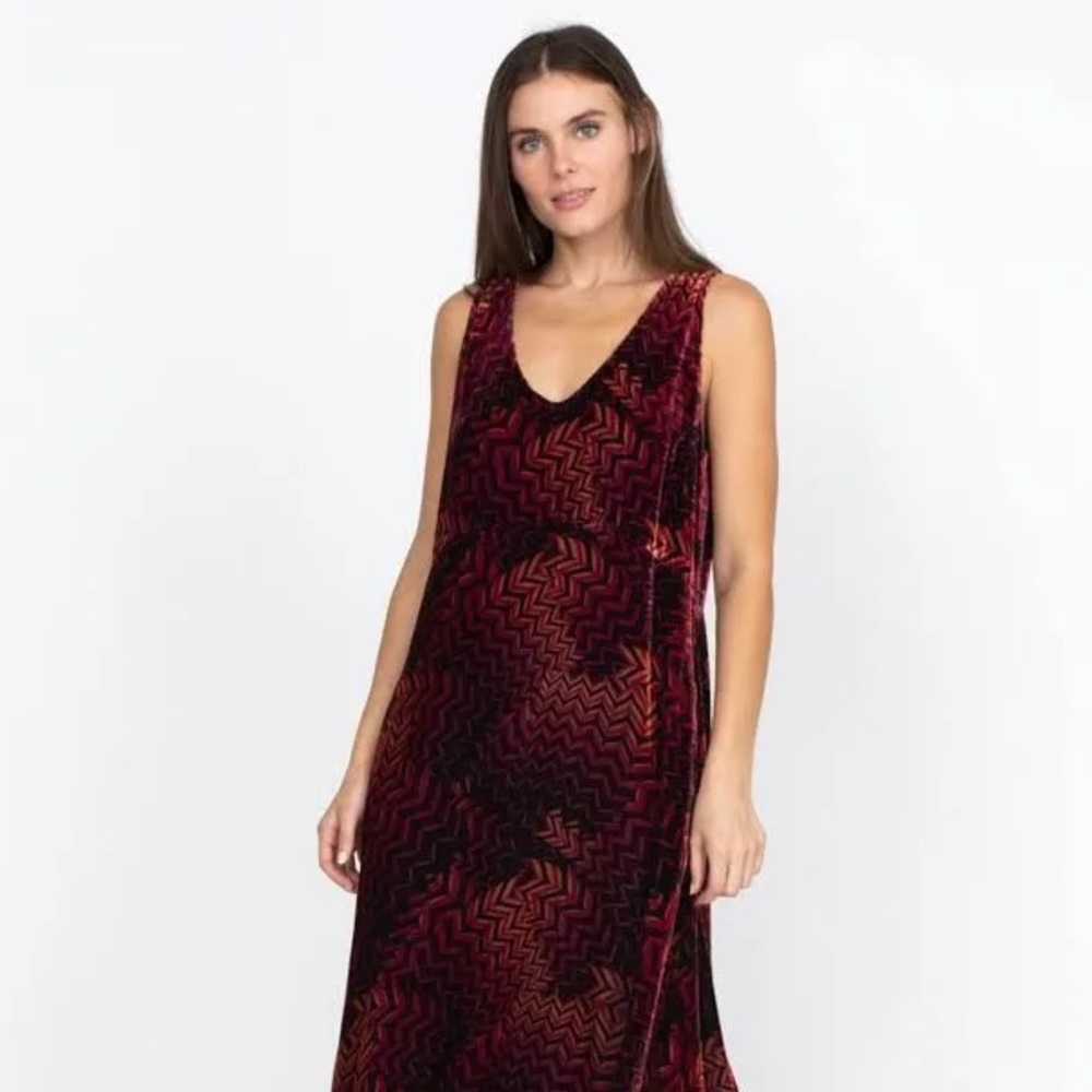Johnny Was Belle Velvet Tank Dress